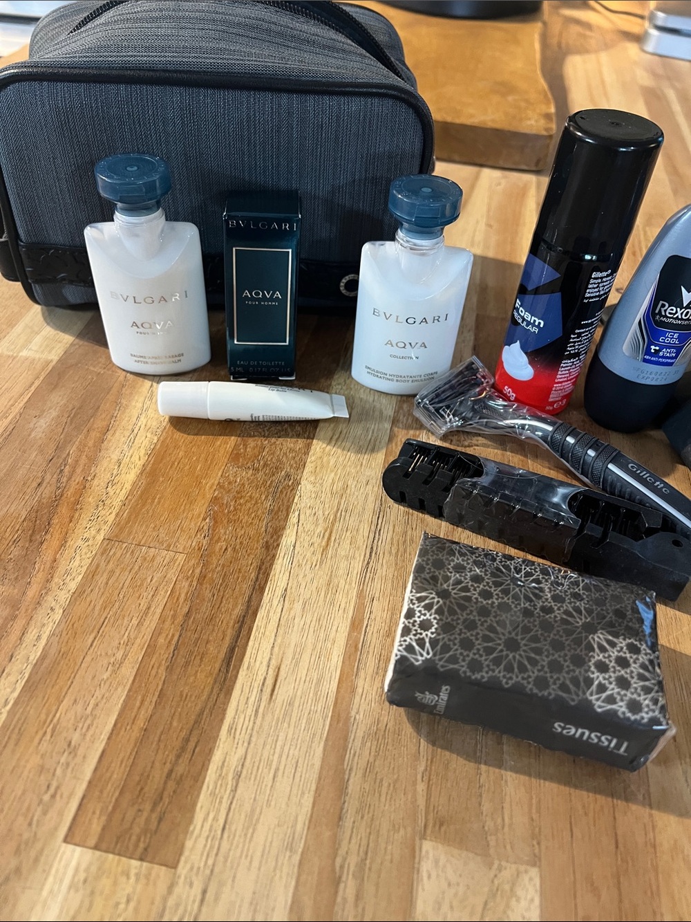 Bvlgari travel kit for men